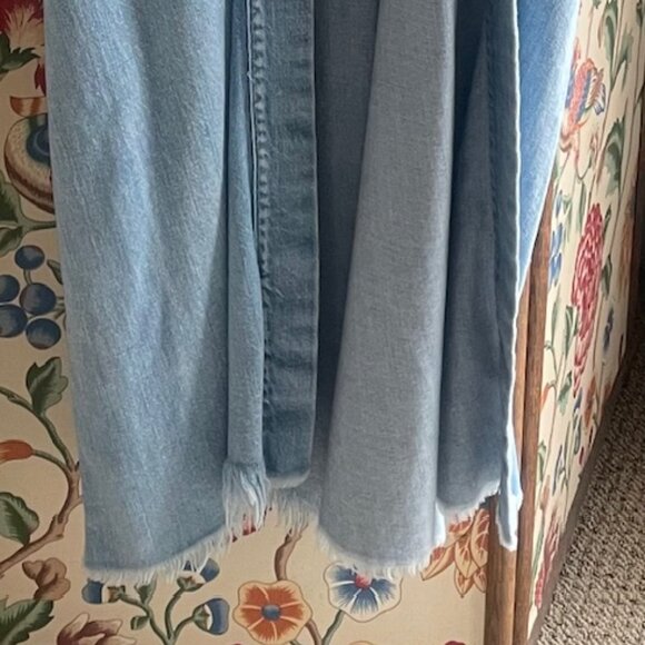 NSF Long Denim Duster Coat - Picture 2 of 6